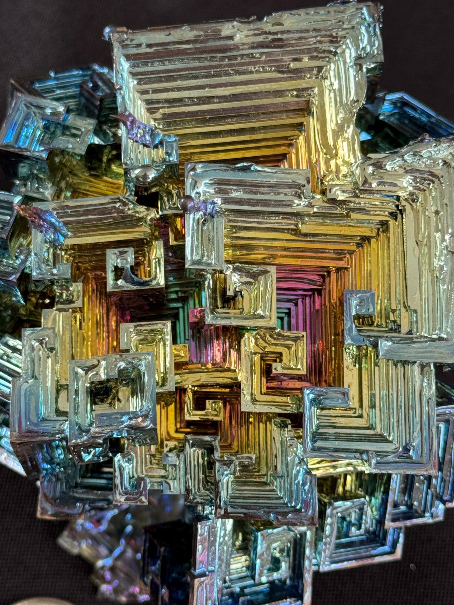 Bismuth Crystal cluster 114