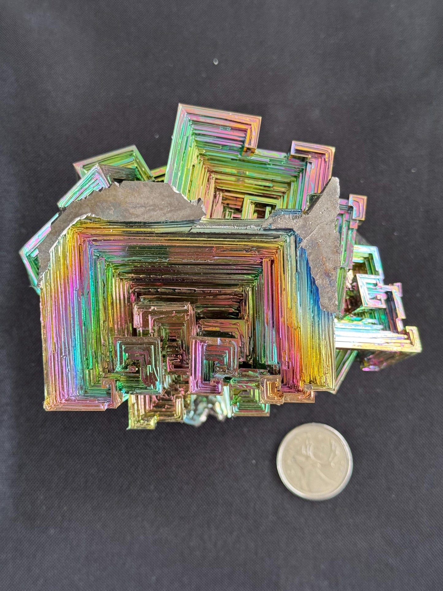 Bismuth Crystal cluster 117