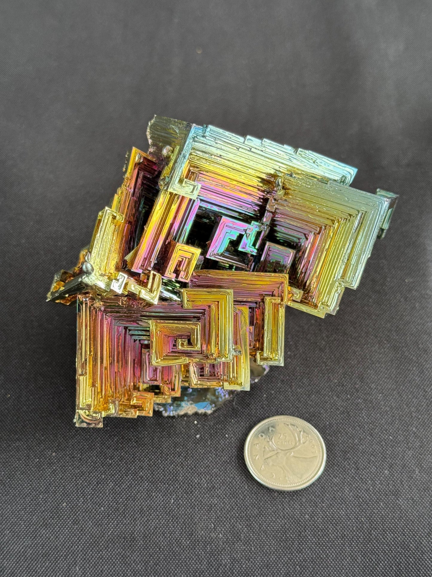 Bismuth crystal cluster 106