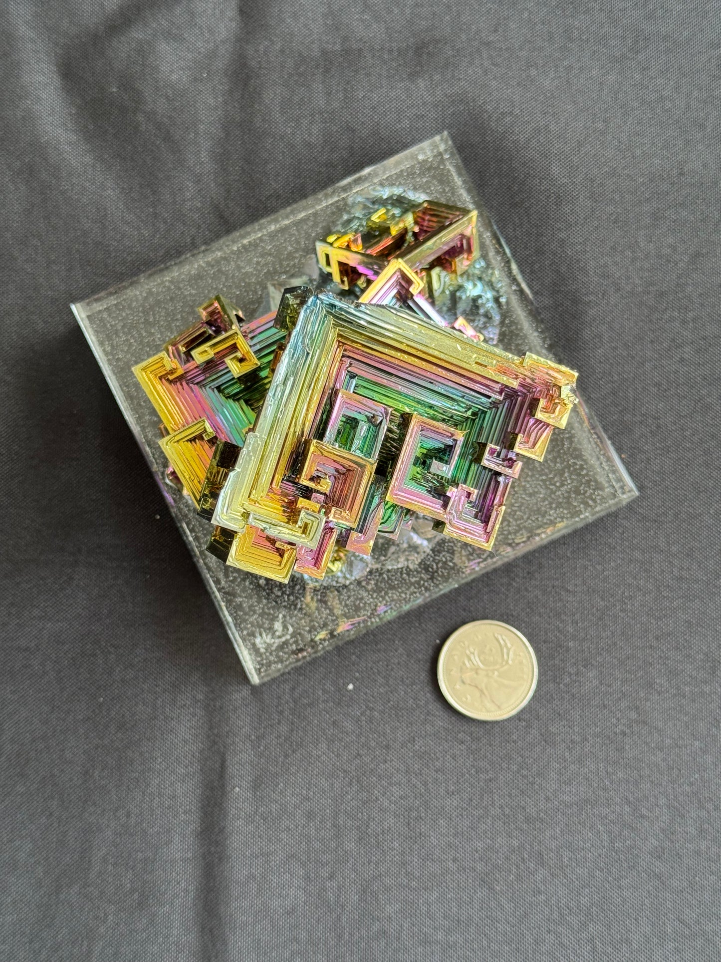 Bismuth crystal cluster 122