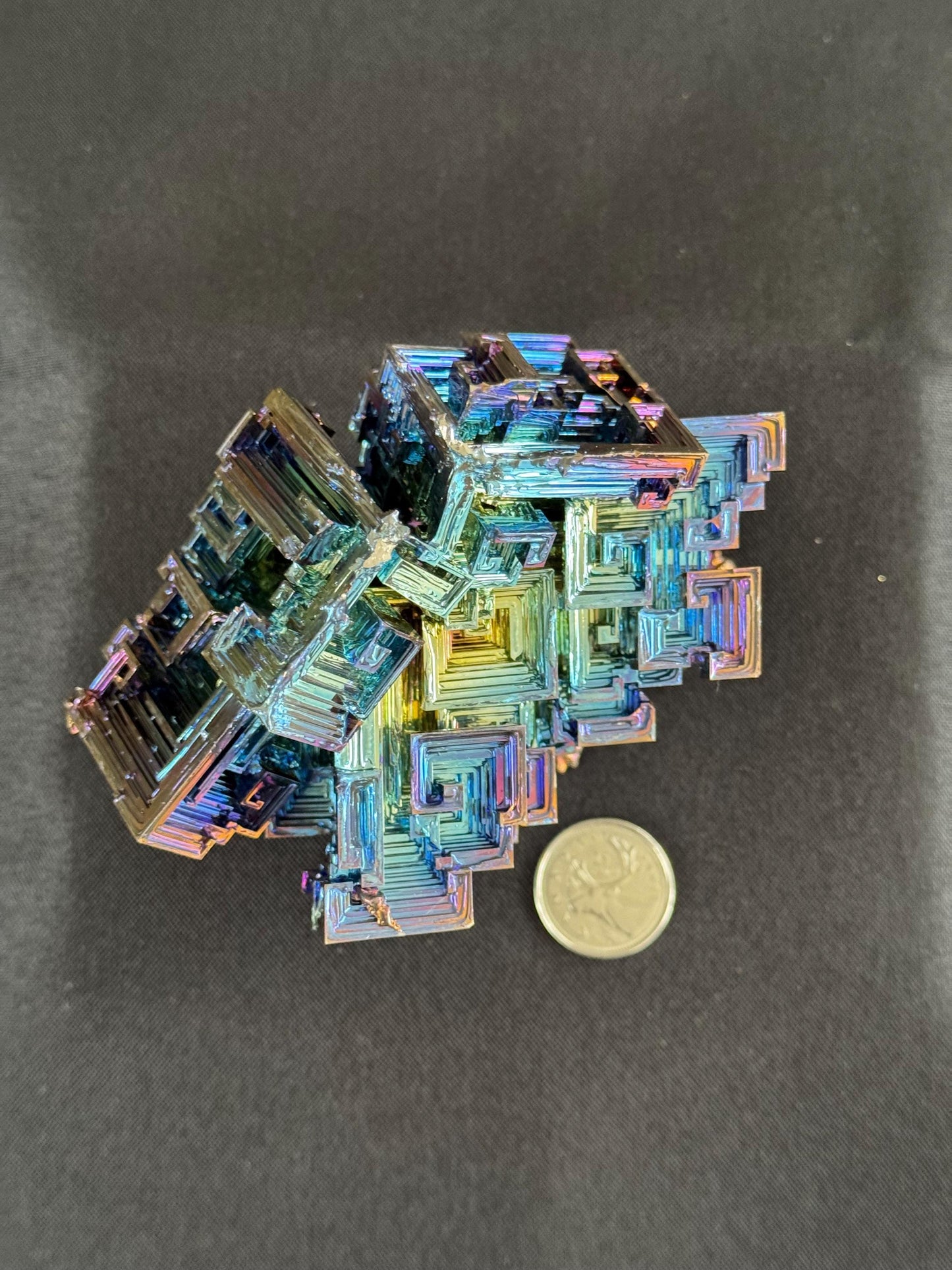 Bismuth Crystal cluster 111