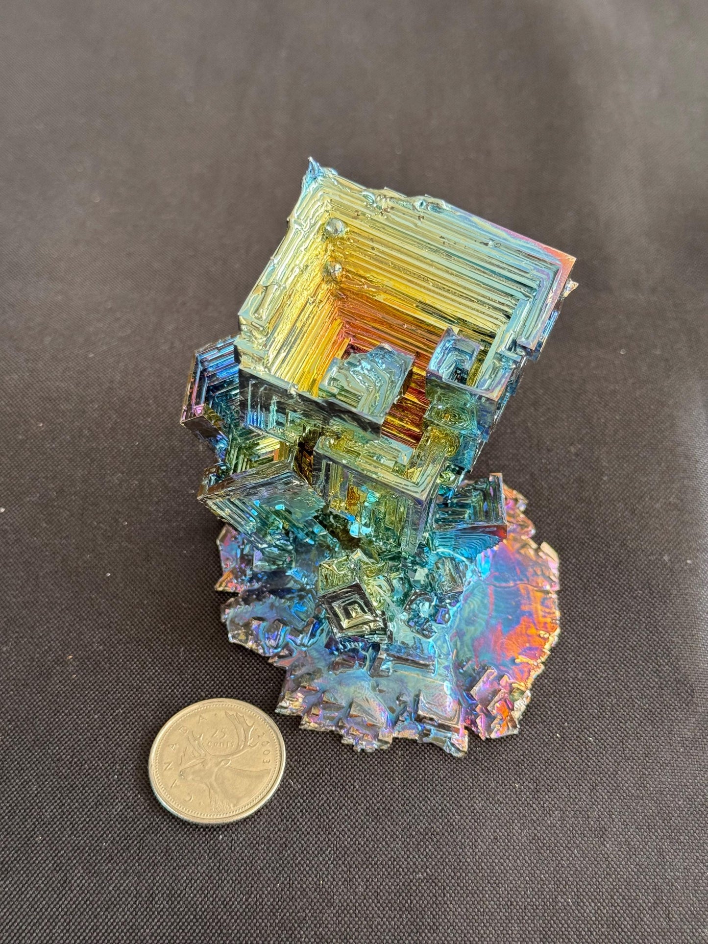 Bismuth crystal cluster 108