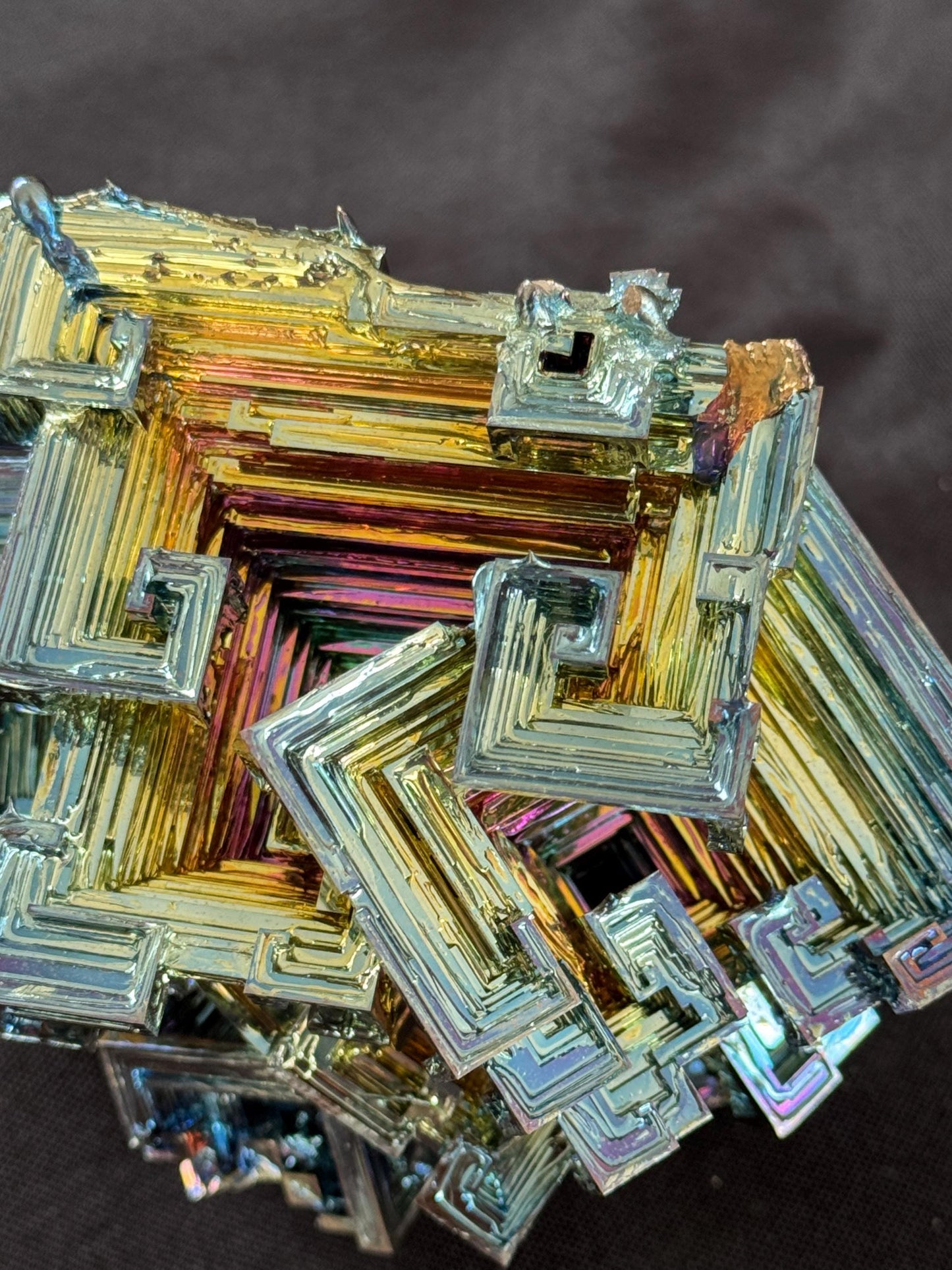 Bismuth Crystal cluster 116