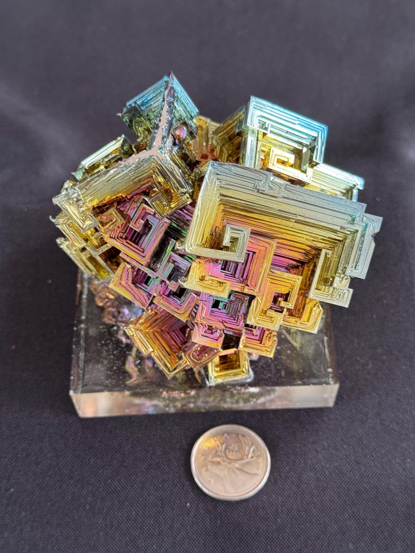 Bismuth Crystal cluster 136
