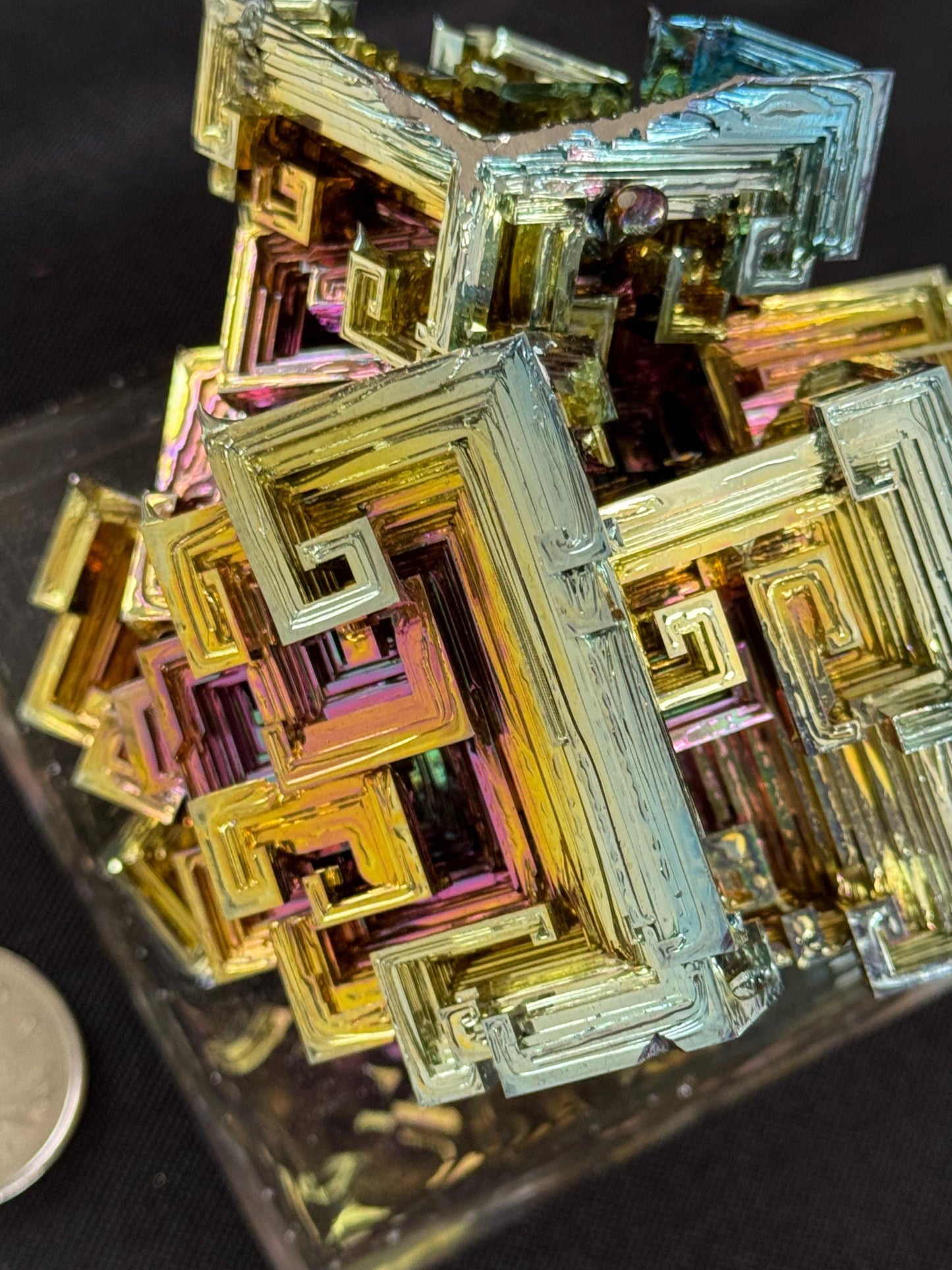 Bismuth Crystal cluster 136