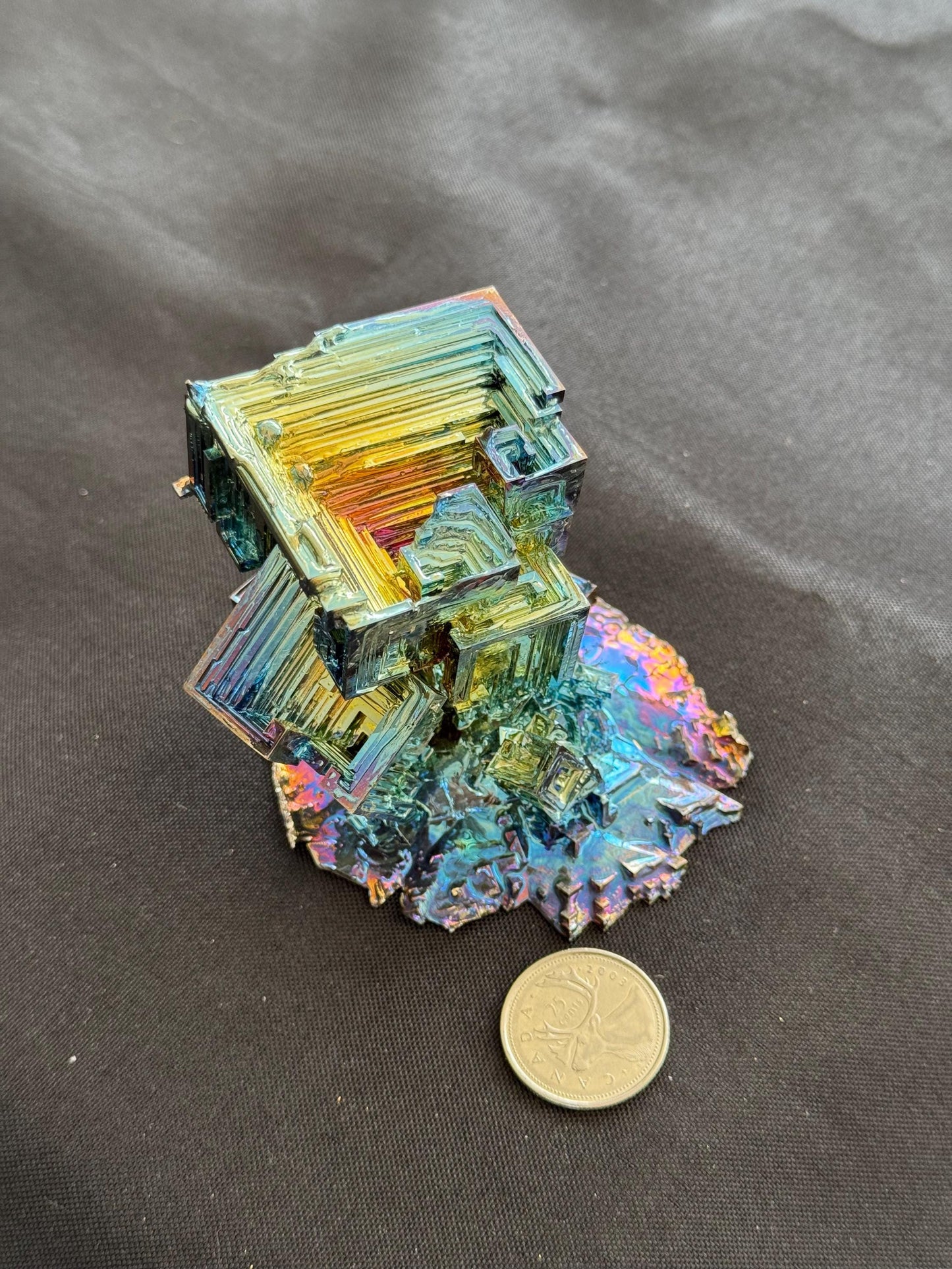 Bismuth crystal cluster 108