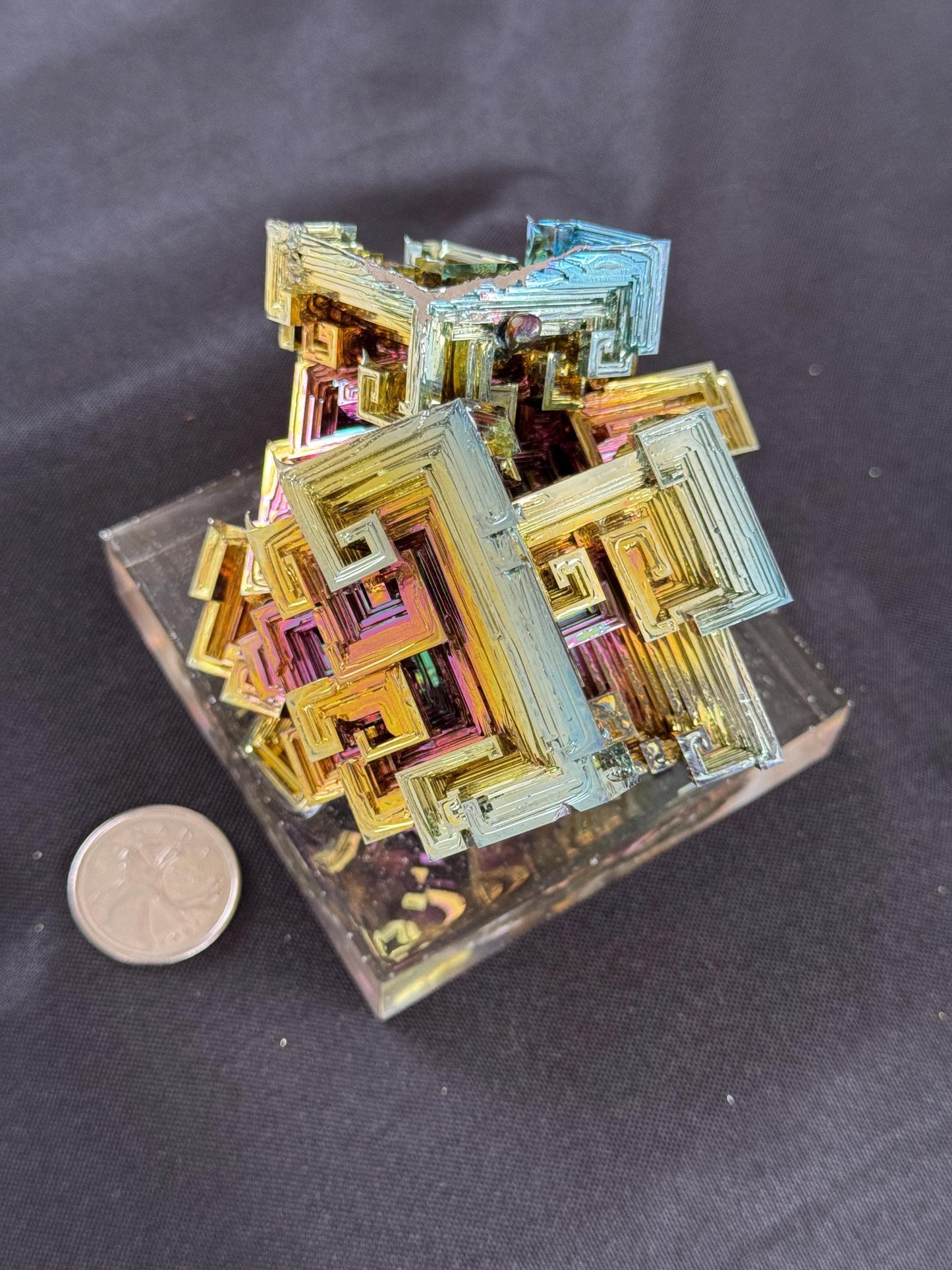 Bismuth Crystal cluster 136