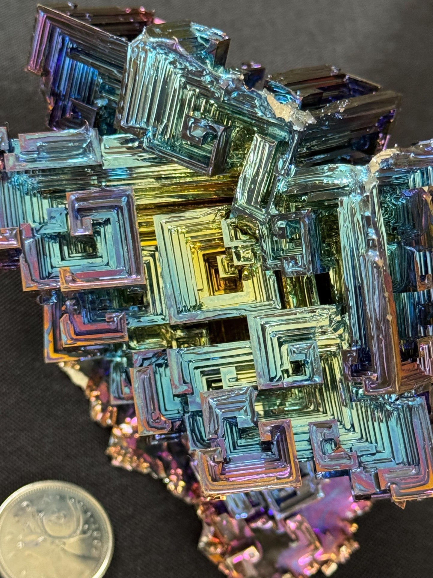 Bismuth Crystal cluster 111