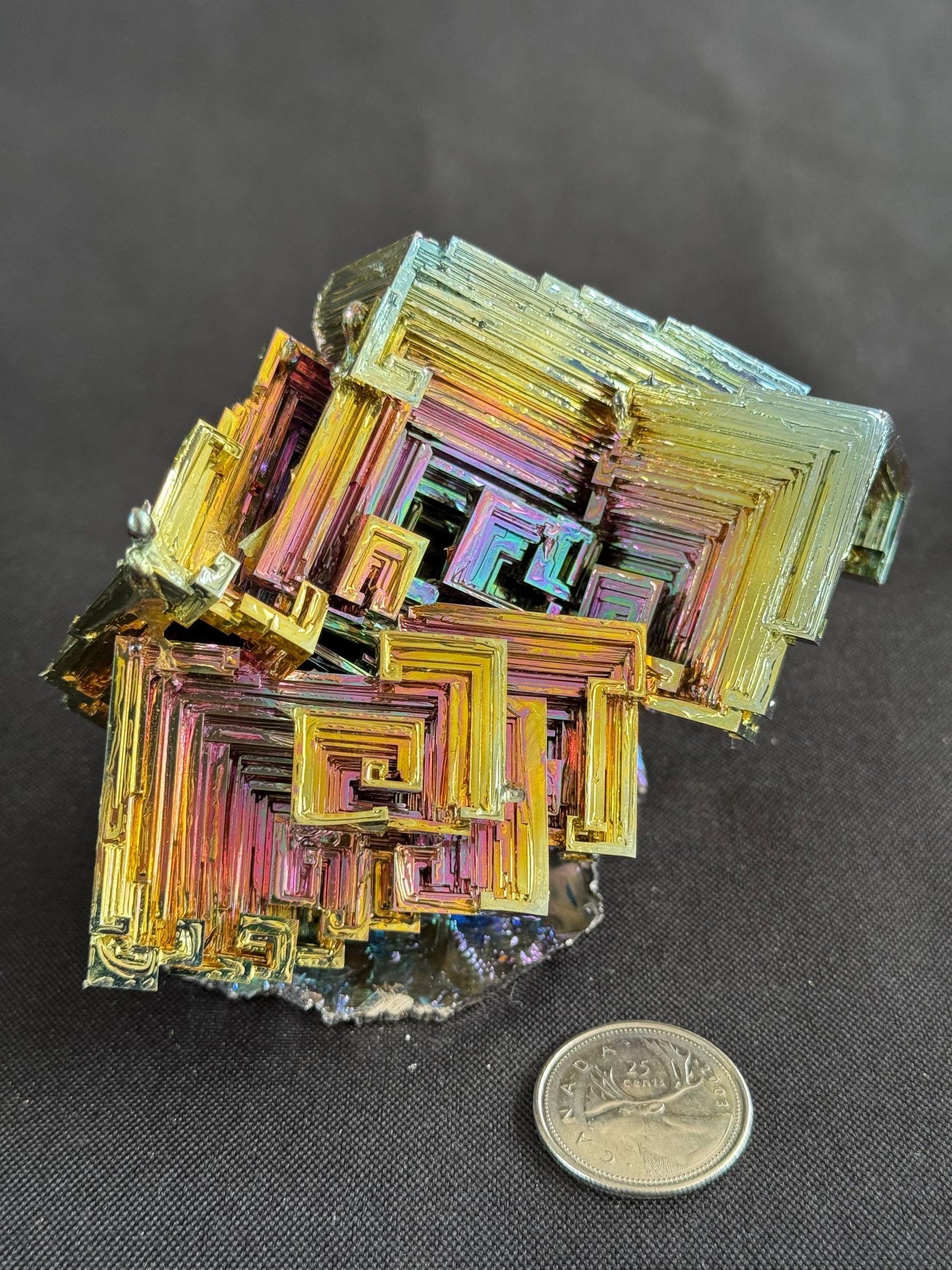 Bismuth crystal cluster 106