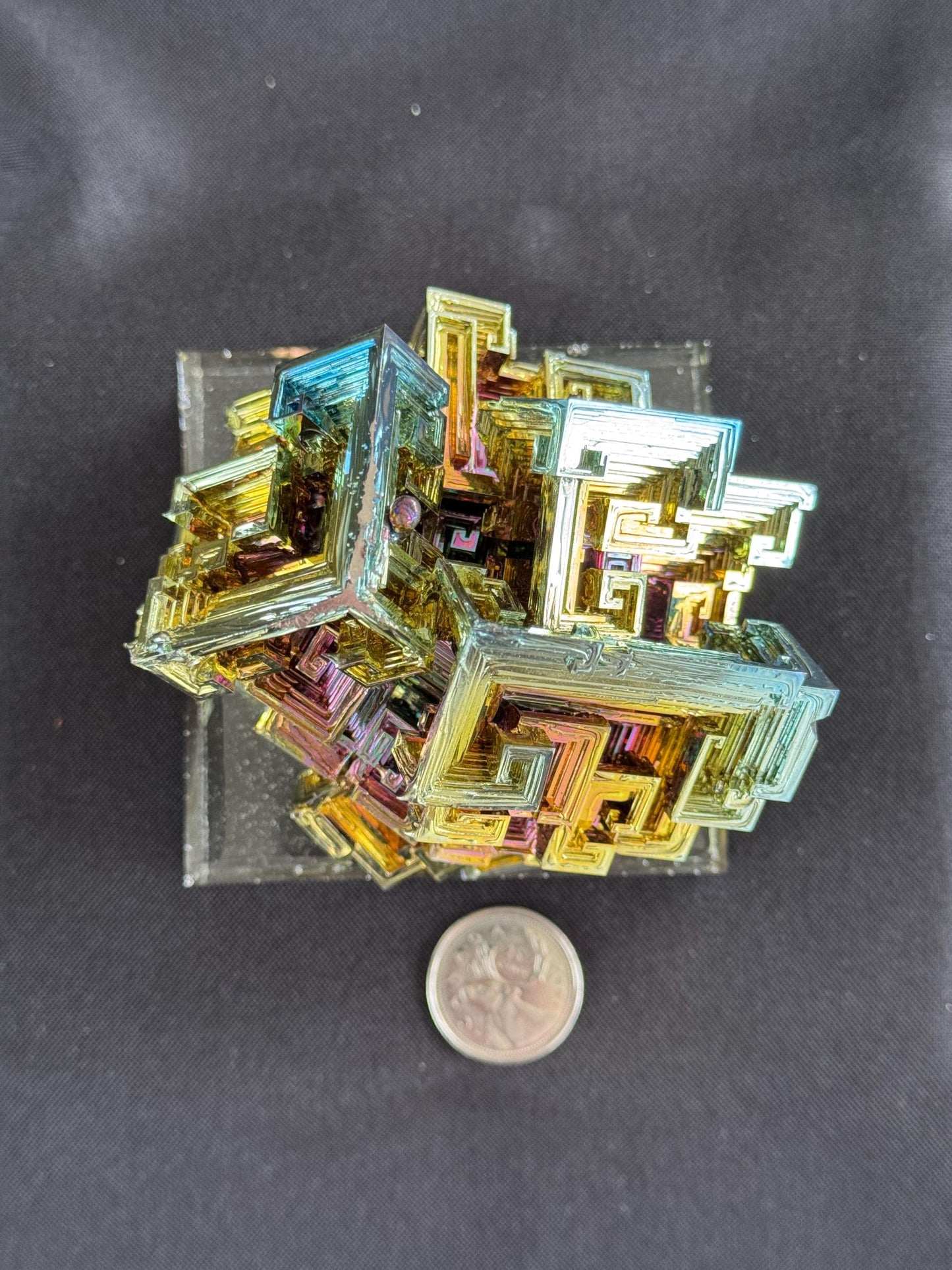 Bismuth Crystal cluster 136
