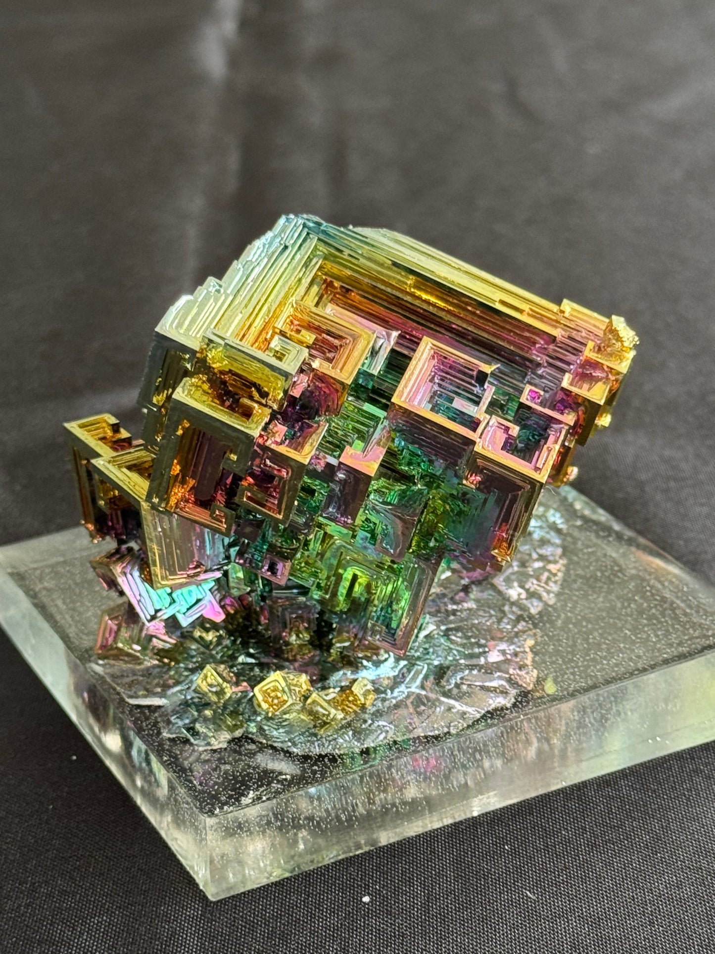 Bismuth crystal cluster 122