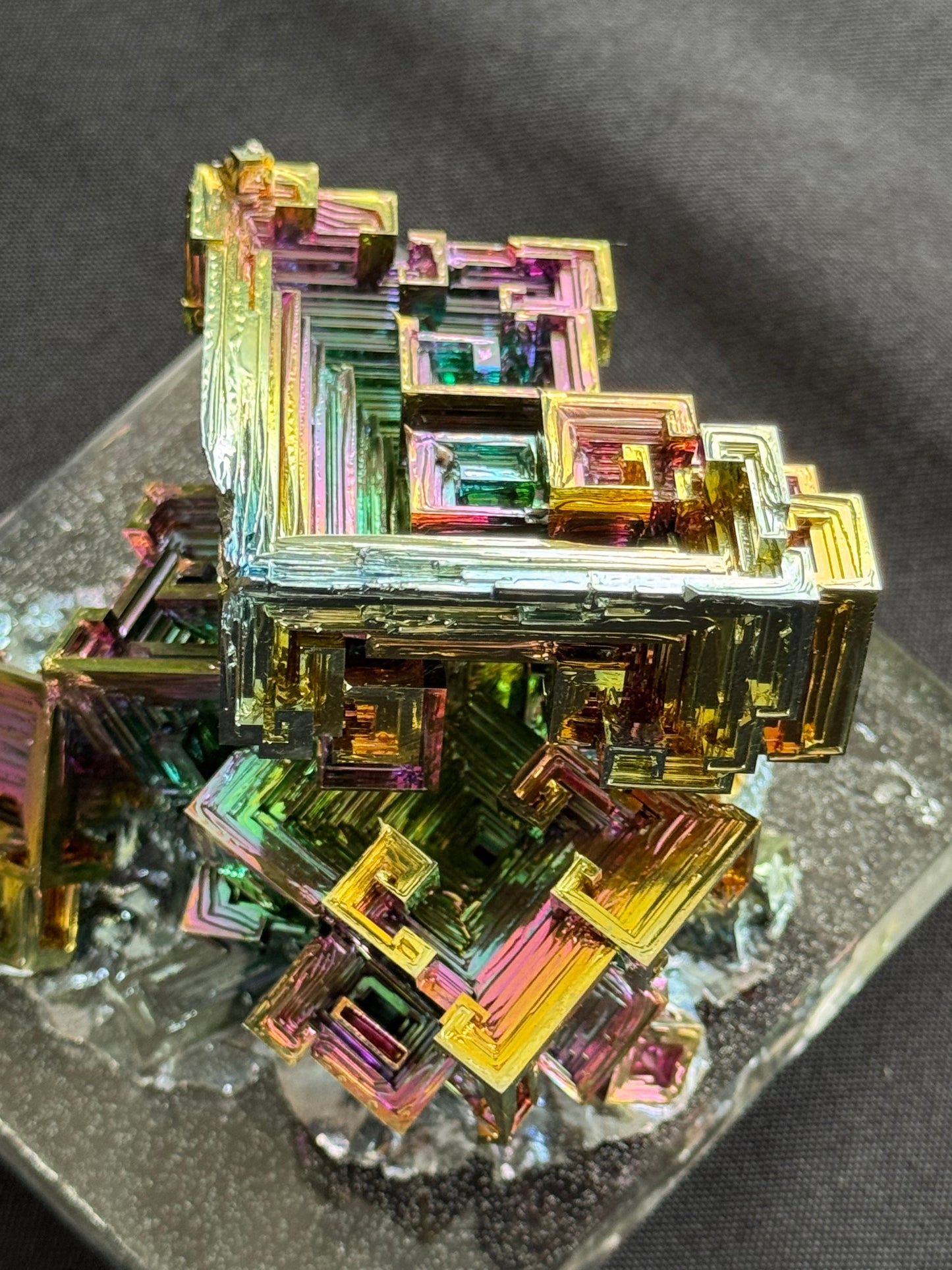 Bismuth crystal cluster 122