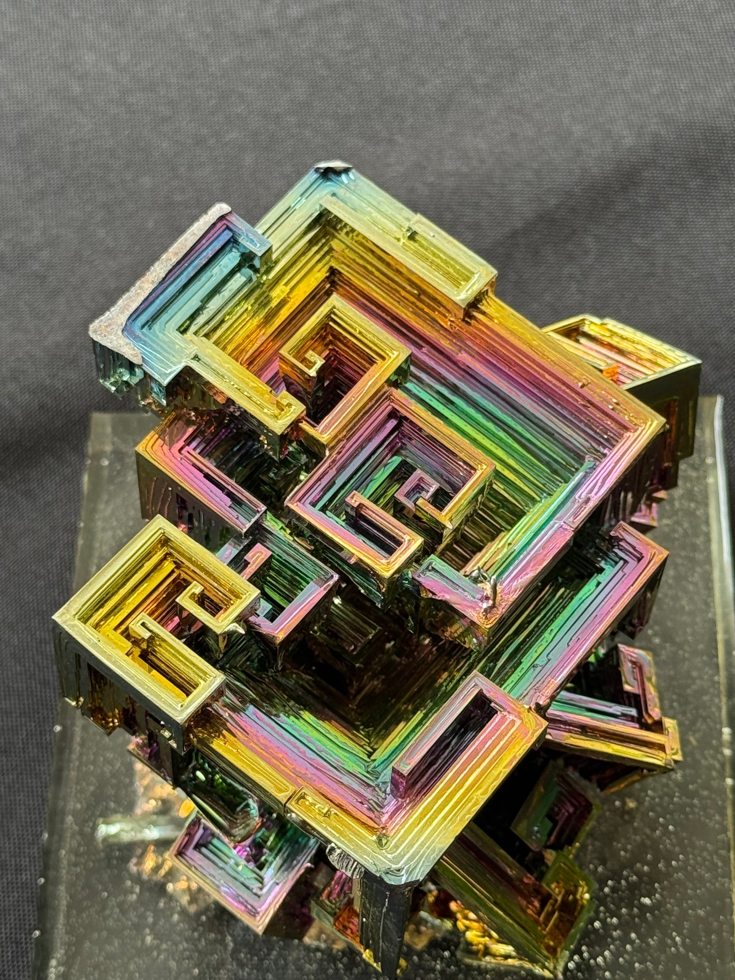 Bismuth crystal cluster 124