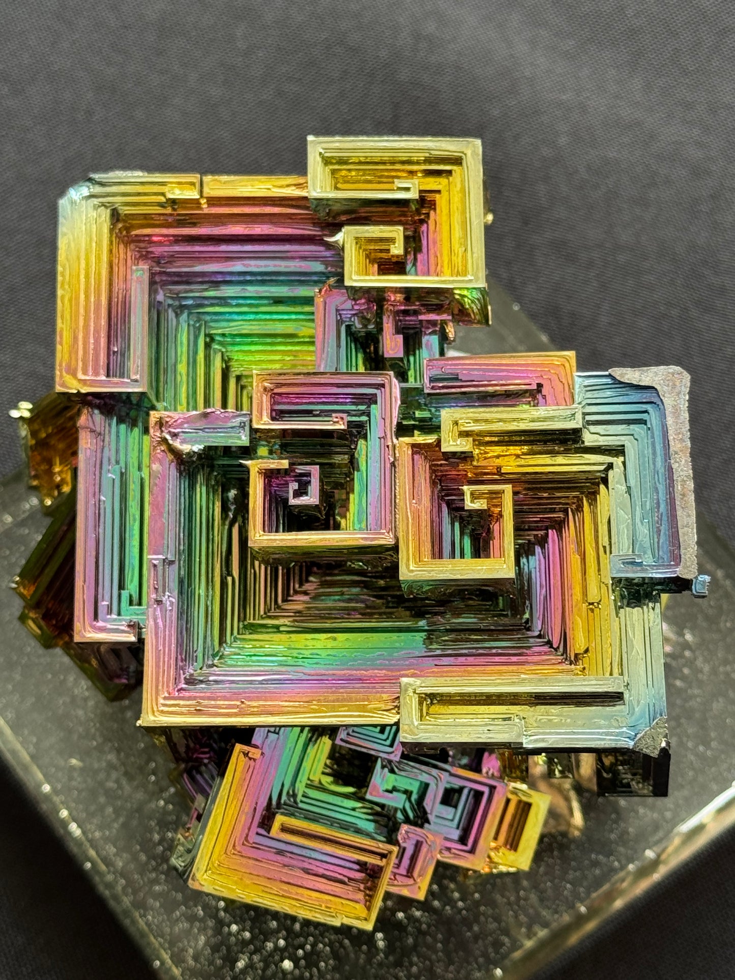 Bismuth crystal cluster 124