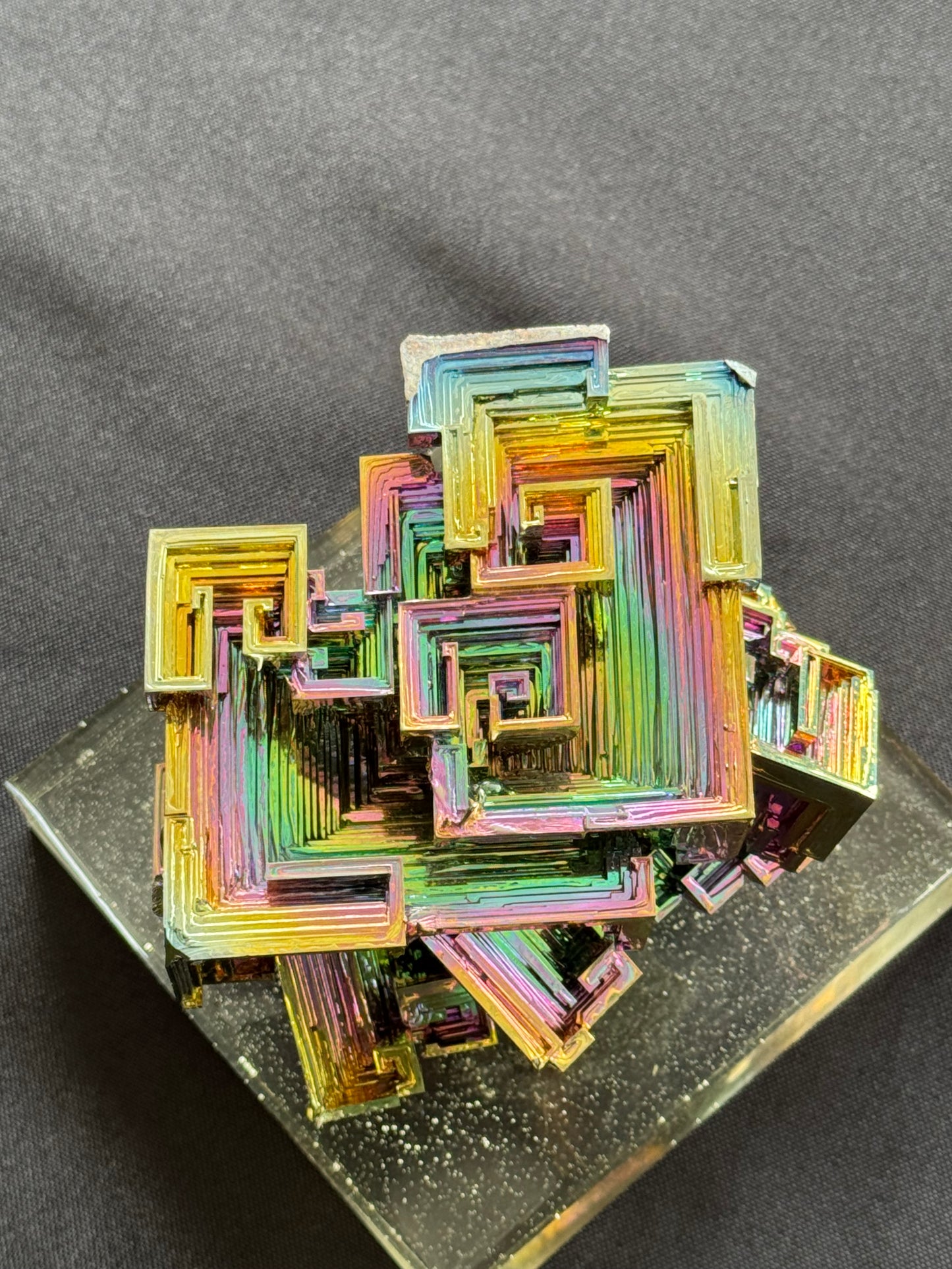 Bismuth crystal cluster 124