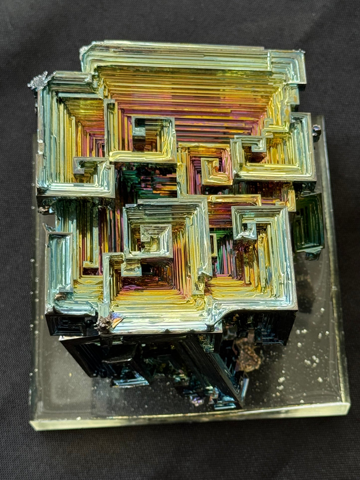 Bismuth crystal cluster 125