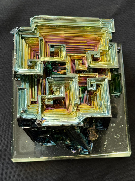 Bismuth crystal cluster 125