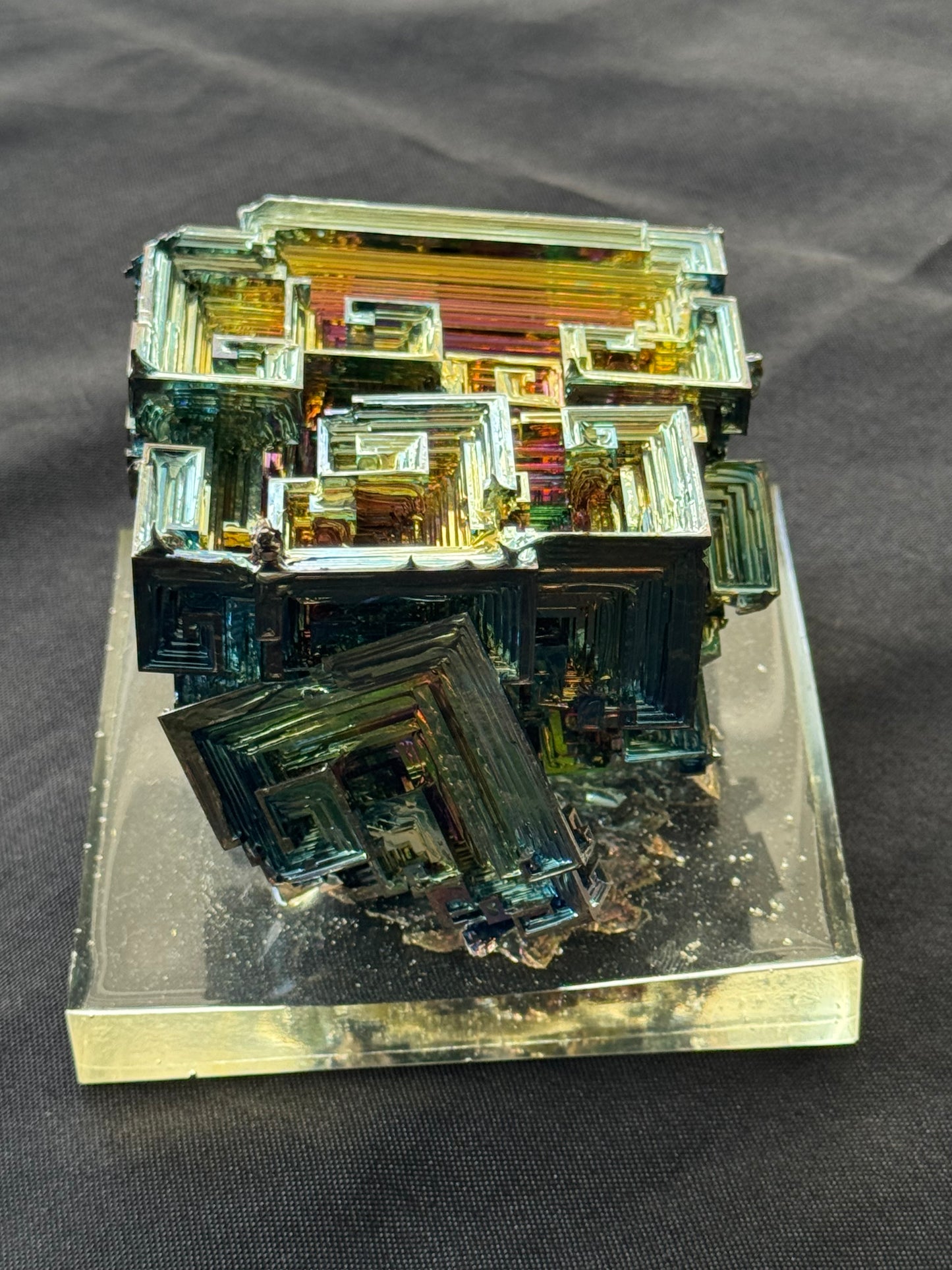 Bismuth crystal cluster 125