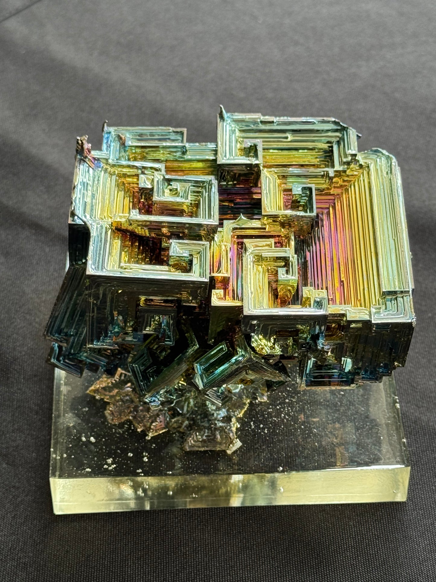 Bismuth crystal cluster 125