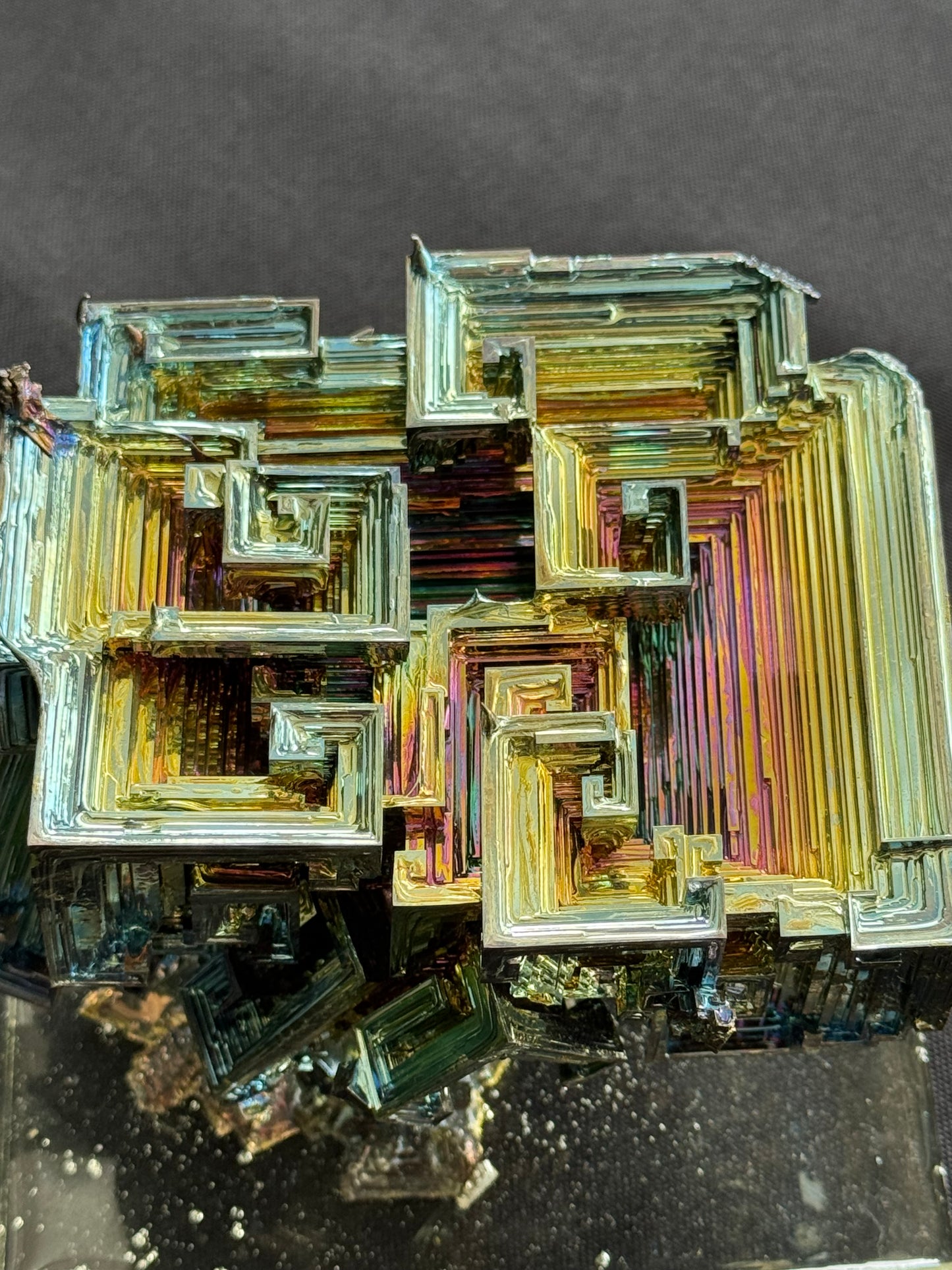 Bismuth crystal cluster 125