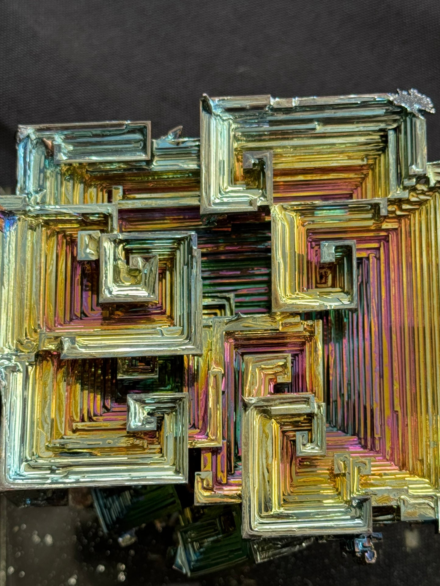 Bismuth crystal cluster 125