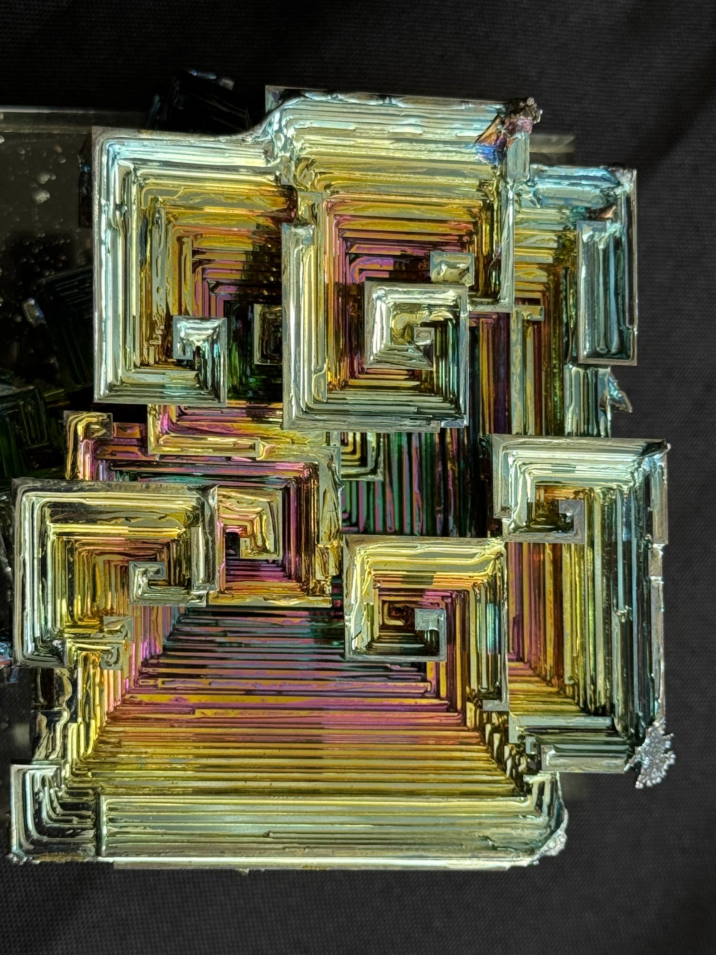 Bismuth crystal cluster 125