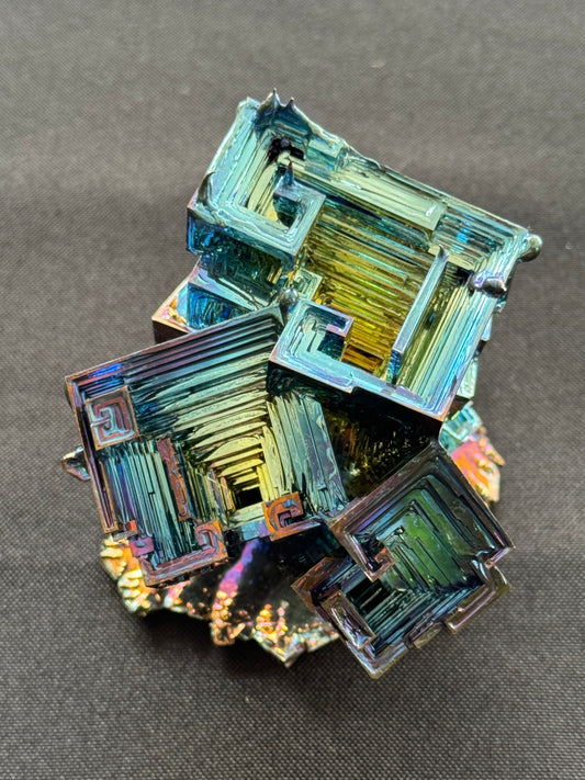 Bismuth crystal cluster 126