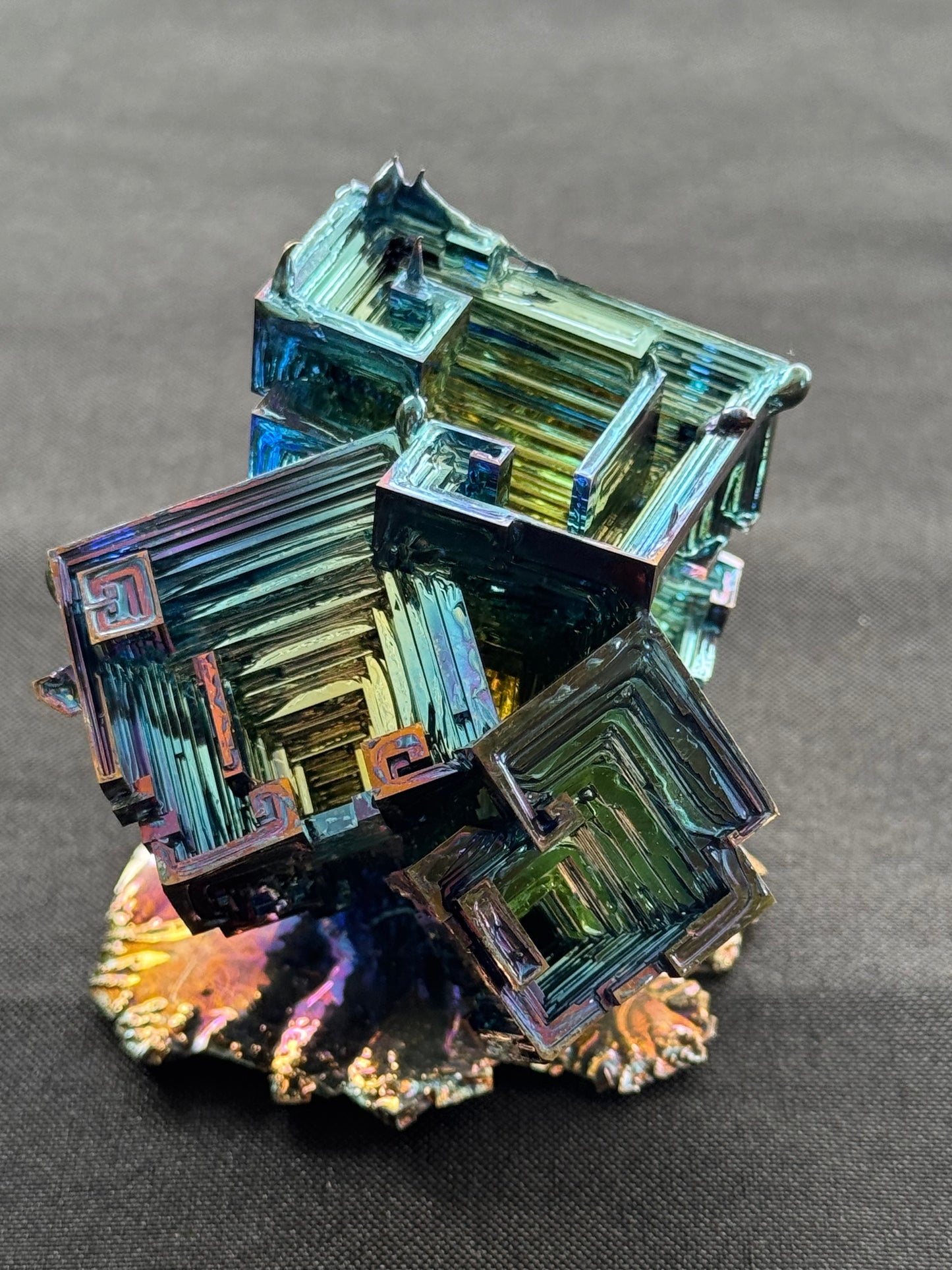 Bismuth crystal cluster 126