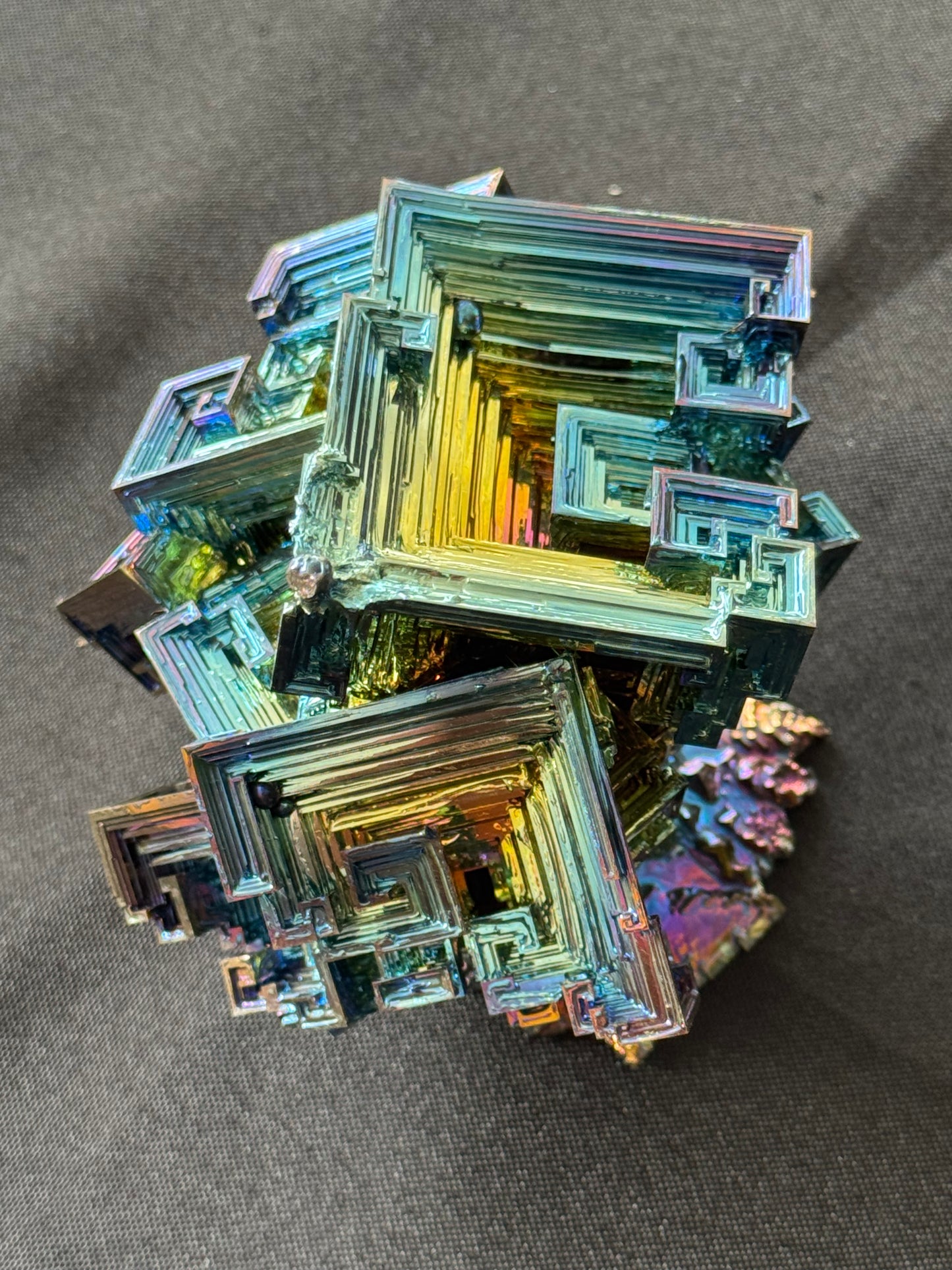 Bismuth Crystal cluster 132