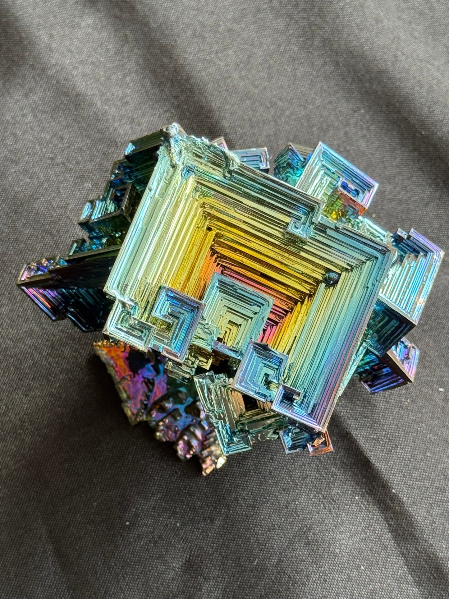 Bismuth Crystal cluster 132
