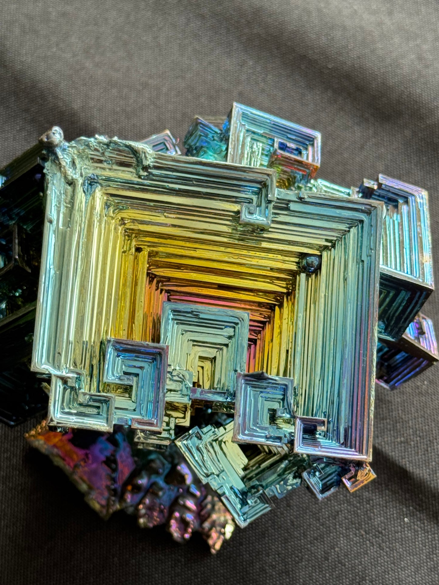 Bismuth Crystal cluster 132