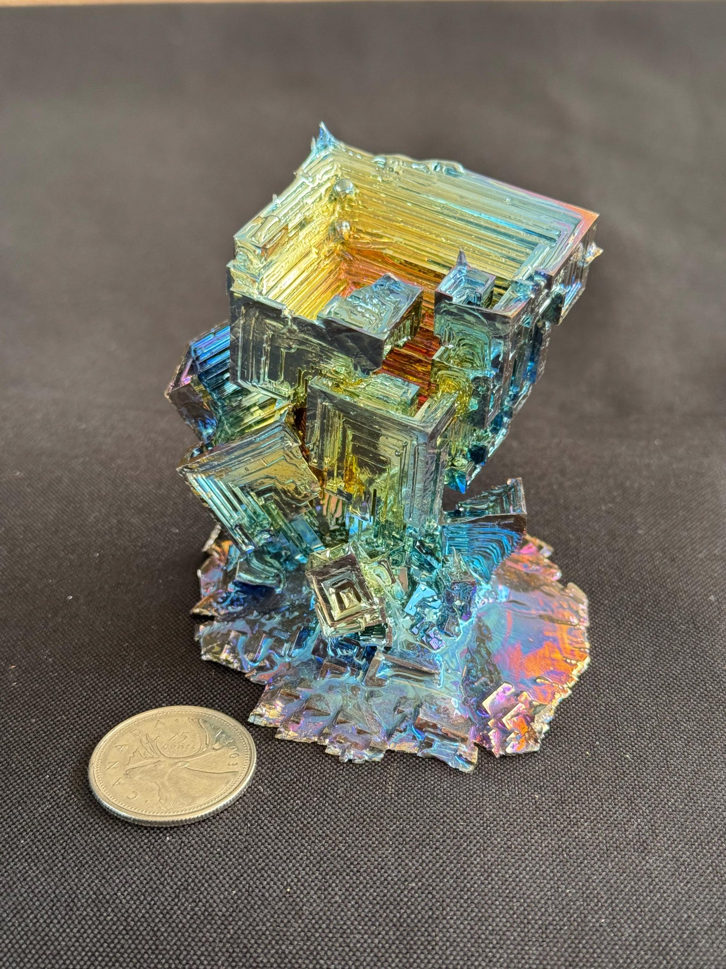 Bismuth crystal cluster 108