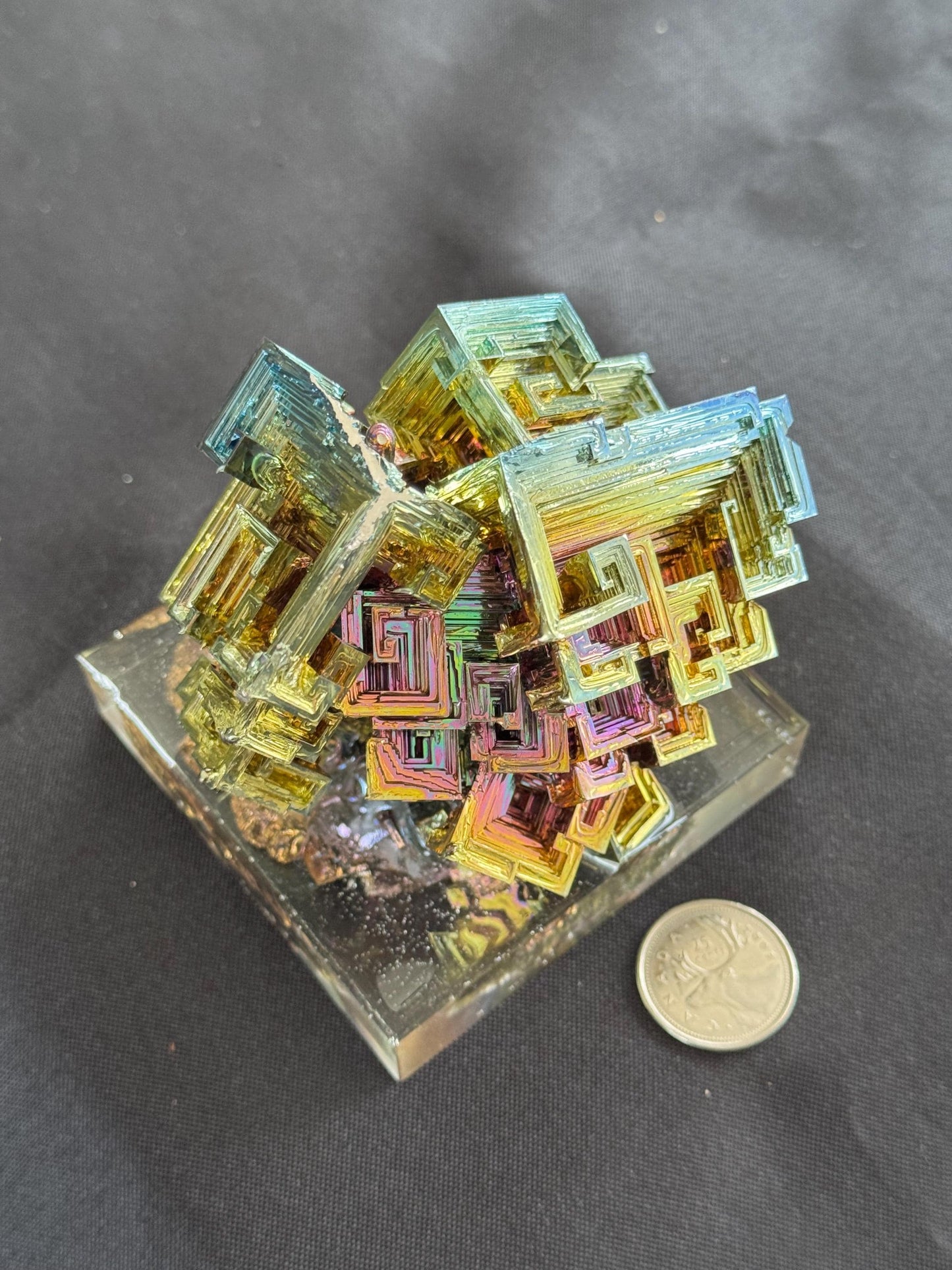 Bismuth Crystal cluster 136