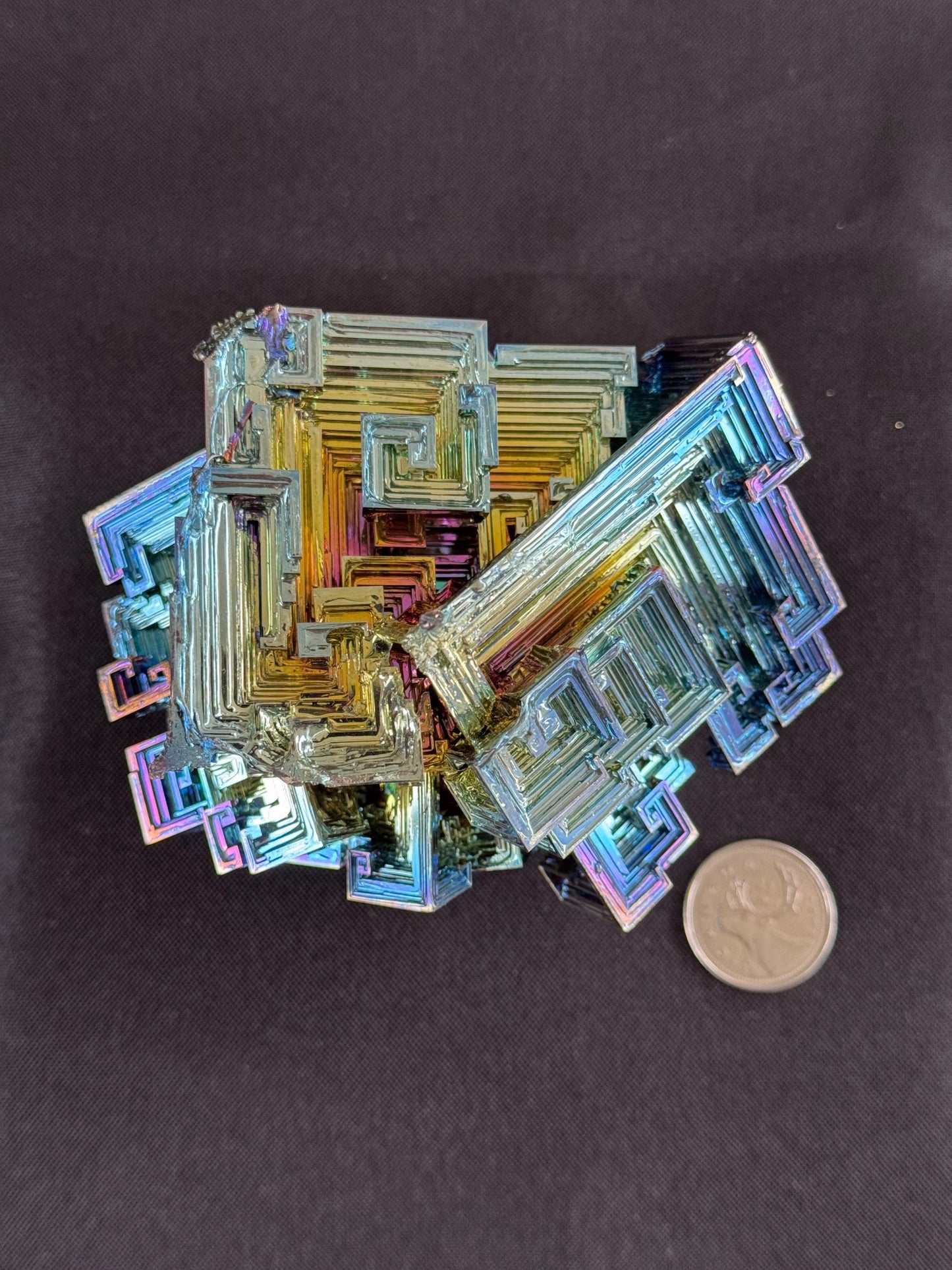 Bismuth Crystal cluster 120