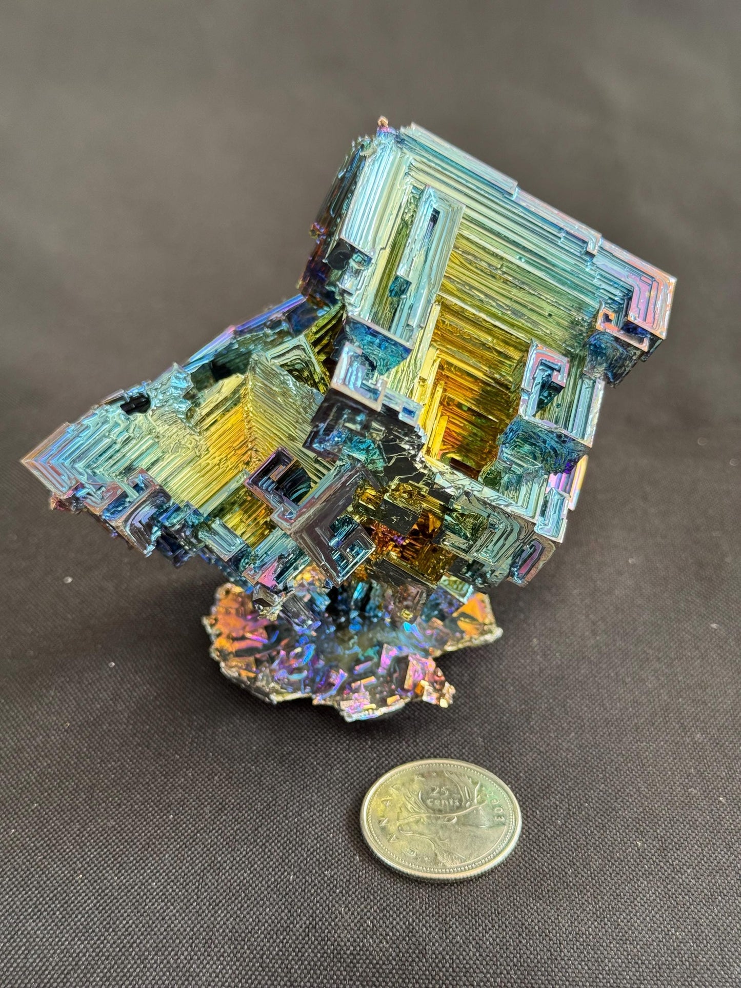 Bismuth crystal cluster 101