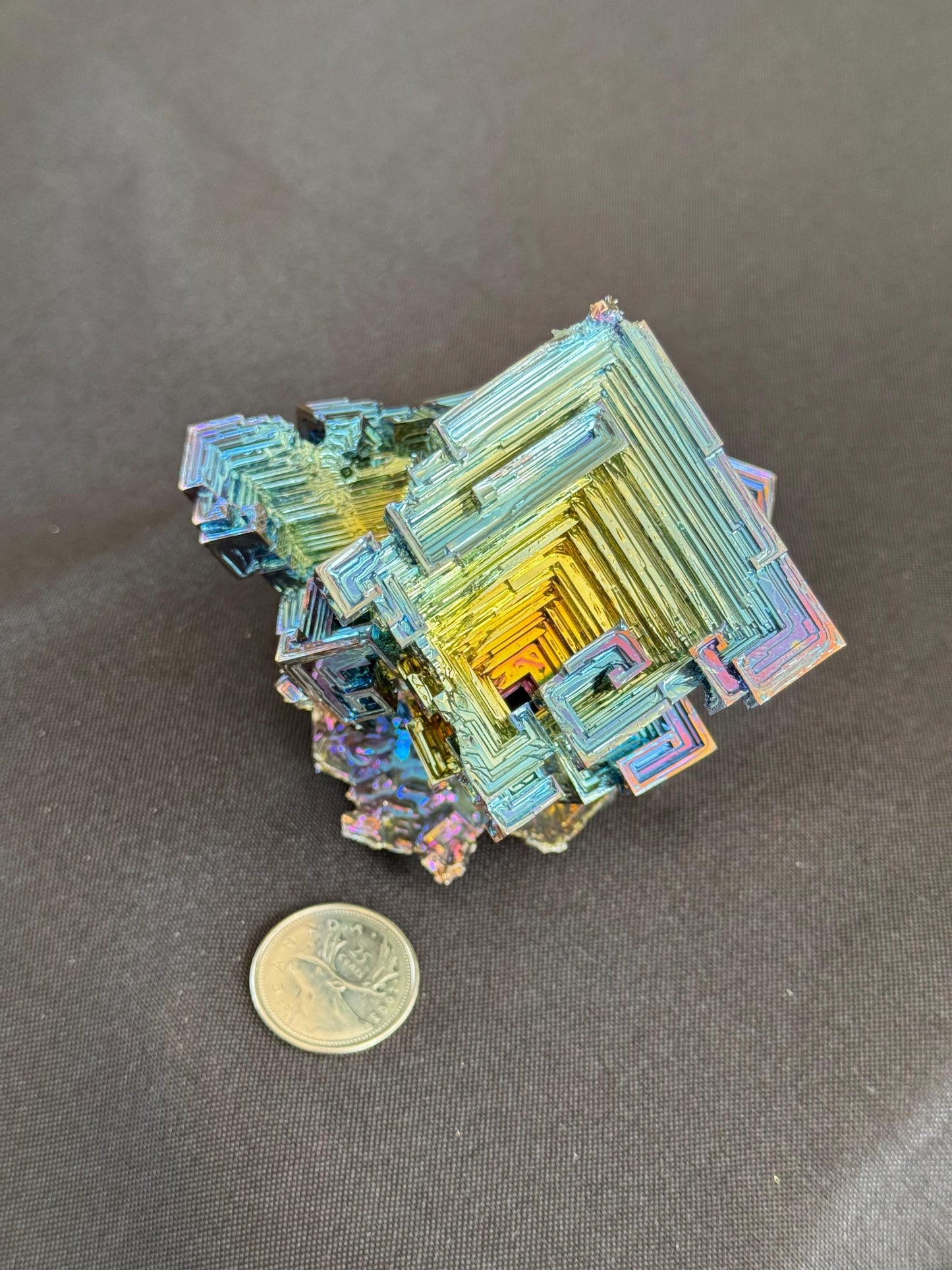 Bismuth crystal cluster 101