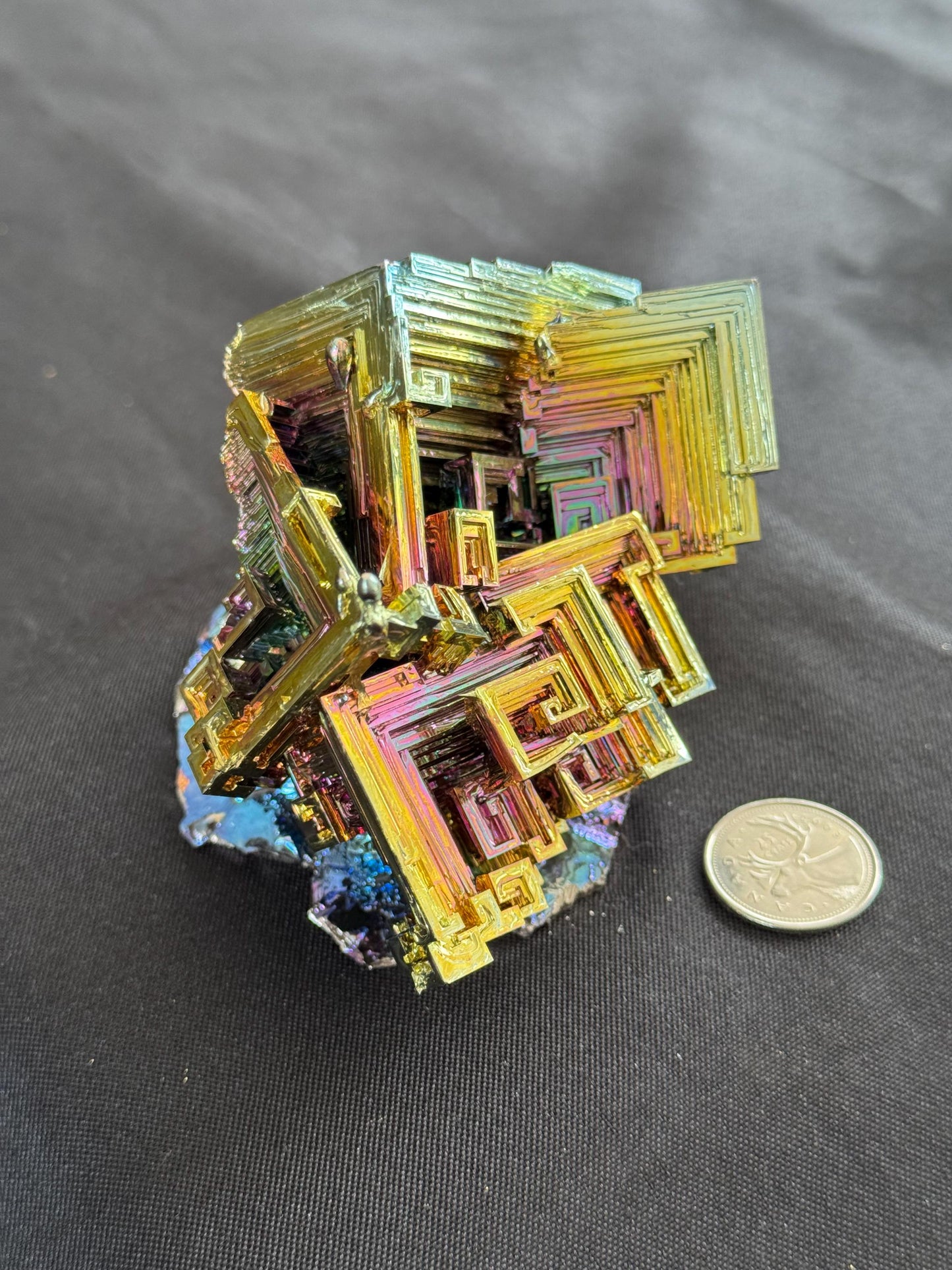 Bismuth crystal cluster 106