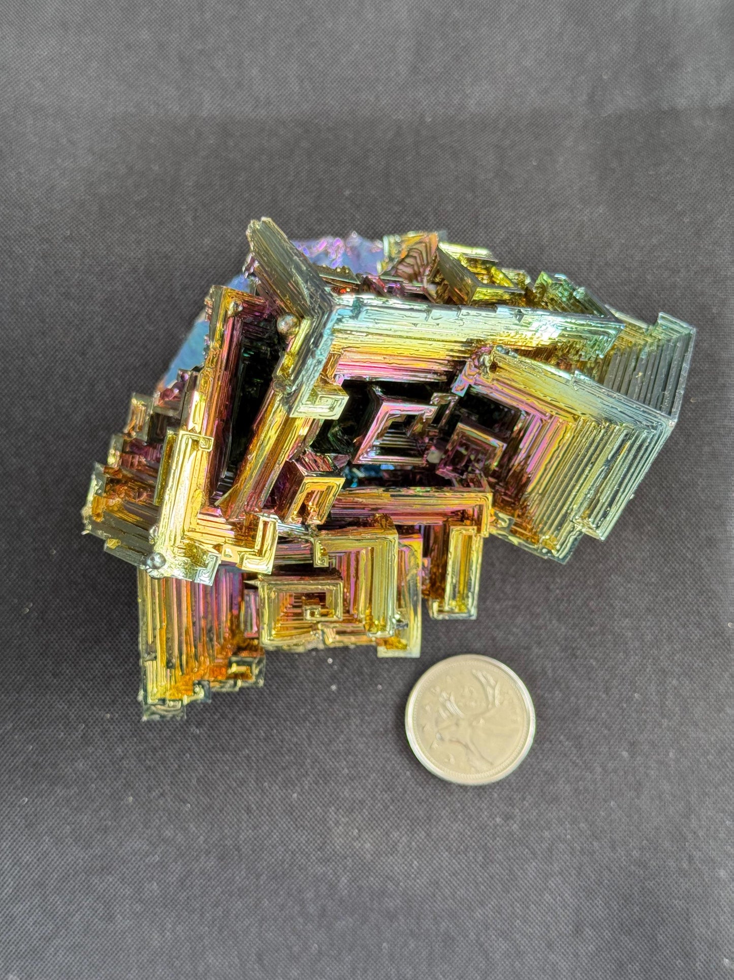 Bismuth crystal cluster 106